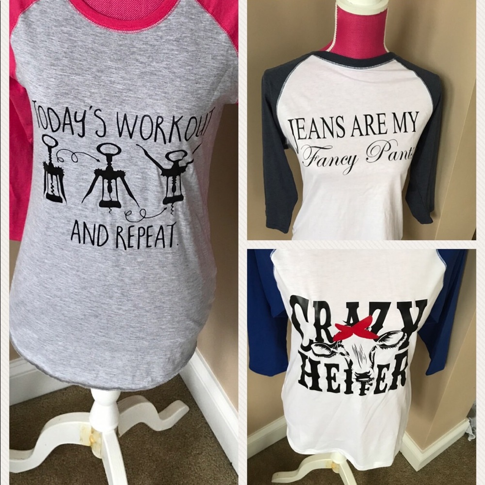 Wholesale graphic raglans